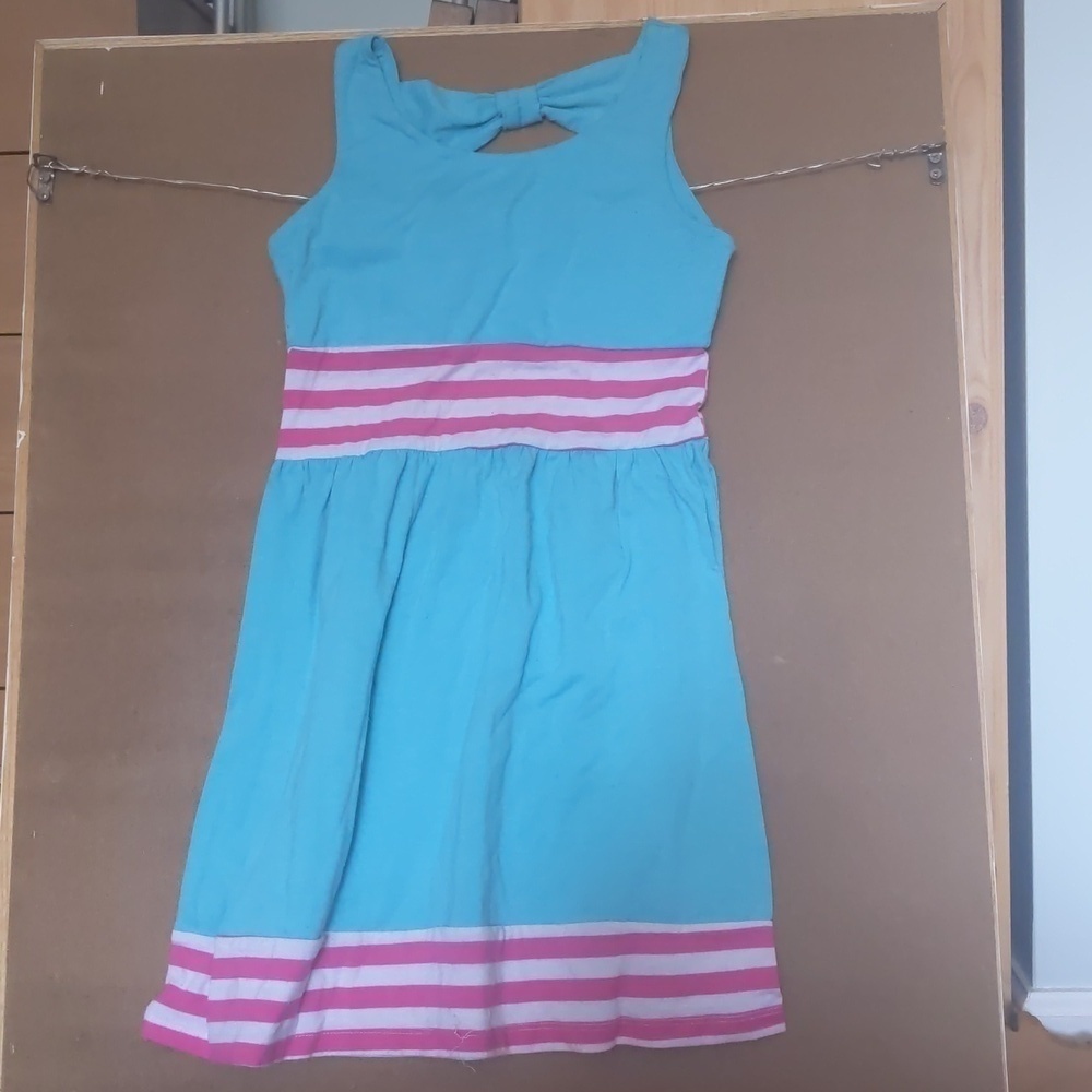 Girls dress teal and pink size 10. Pinky brand.
